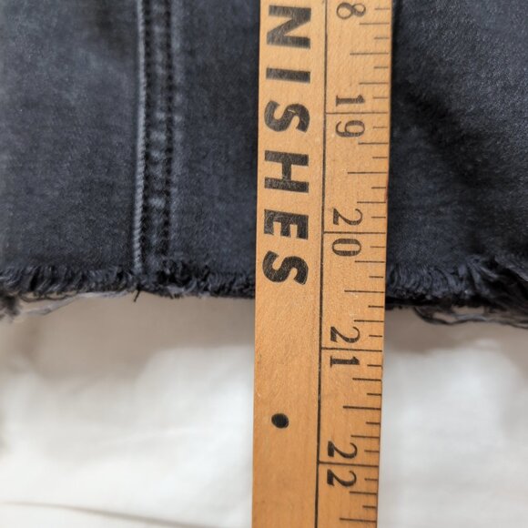 Love & Legend Black Denim Jacket w/ Graffiti Gothic Punk, Size 16 - Picture 7 of 7